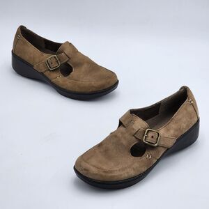 Easy Spirit Davan Mary Jane Buckle Wedge Comfort Shoes Size 8.5
